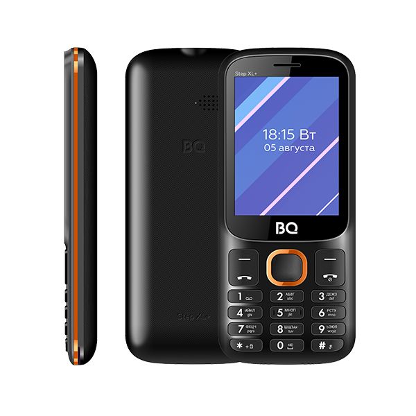 Мобильный телефон BQ 2820 Step XL+ (2.8" / 1000мАч) Черный+Оранжевый