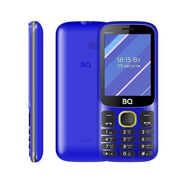 Мобильный телефон BQ 2820 Step XL+ (2.8" / 1000мАч) Синий+Жёлтый