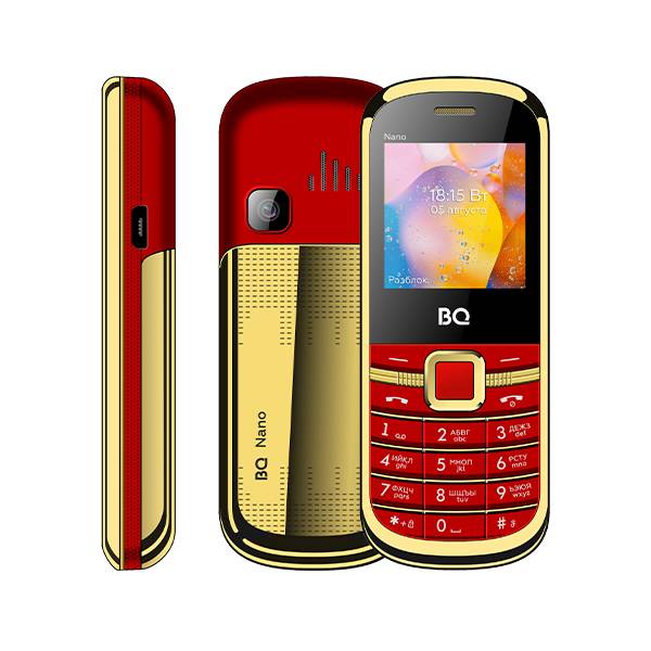 Мобильный телефон BQ 1415 Nano (1.44" / 400мАч) Красный+золотой