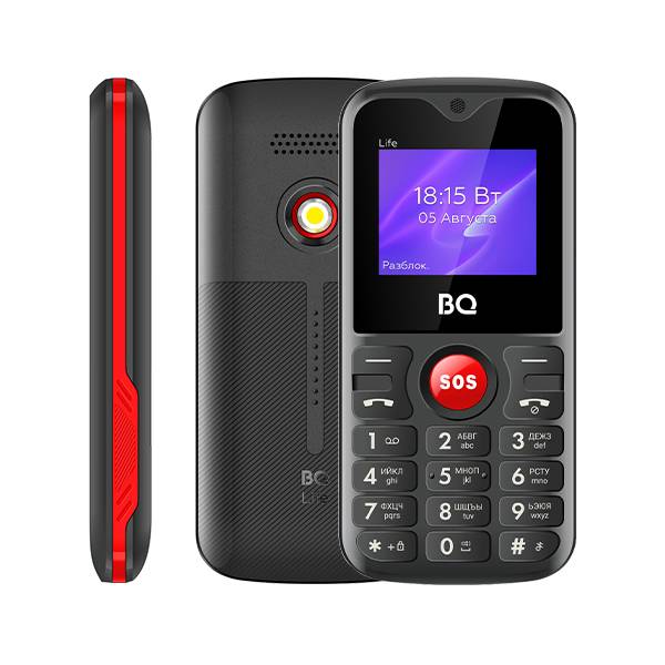 Мобильный телефон BQ 1853 Life (1.77" / 600мАч) Чёрный+Красный