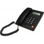 Проводной телефон Ritmix RT-420, дисплей, FSK/DTMF (настольный/настенный), чёрный