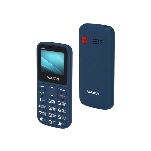 Мобильный телефон Maxvi B100i (1.77" / 600мАч / Type-C) blue