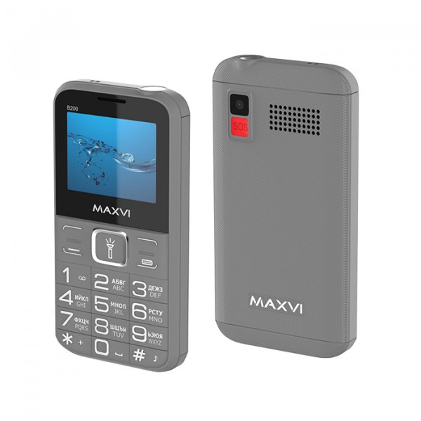 Мобильный телефон Maxvi B200 (2.0" / 1400мАч) grey