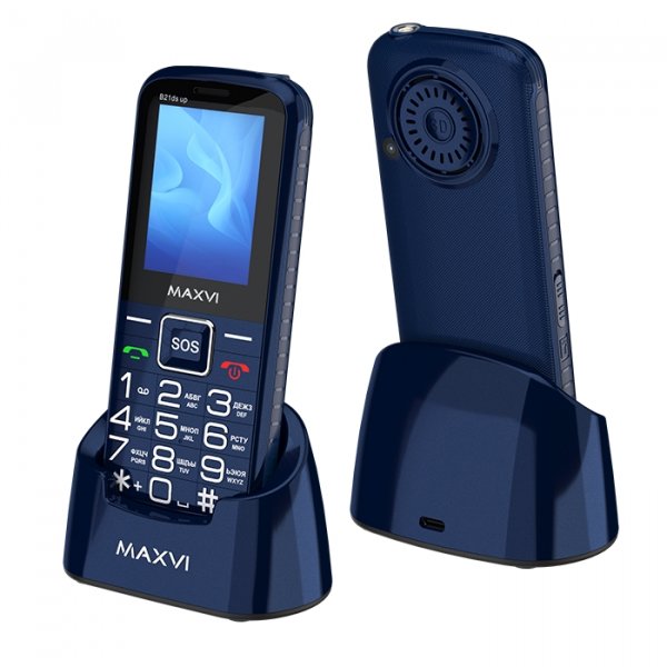 Мобильный телефон Maxvi B21ds up (2.4" / 2300мАч / Type-C) blue