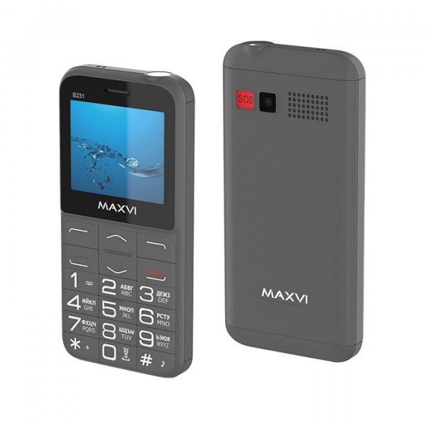 Мобильный телефон Maxvi B231 (2.31" / 1400мАч) grey
