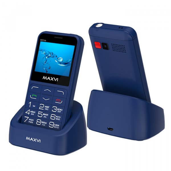 Мобильный телефон Maxvi B231ds (2.31" / 1400мАч) blue