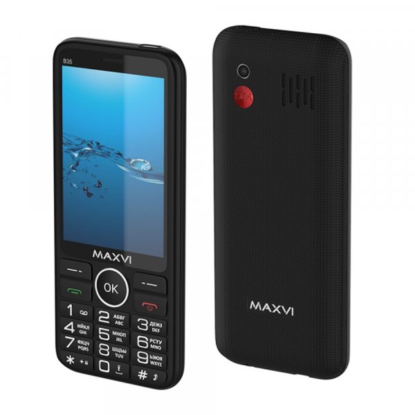 Мобильный телефон Maxvi B35 (3.5" / 2500мАч) black