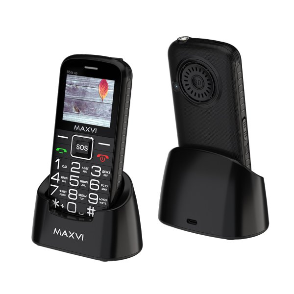 Мобильный телефон Maxvi B5ds up (2.0" / 1600мАч / Type-C) black