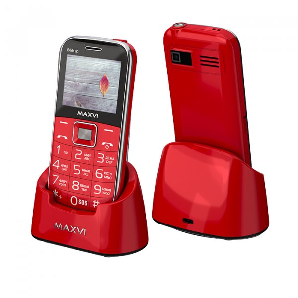 Мобильный телефон Maxvi B6ds up (2.2" / 1450мАч / Type-C) red