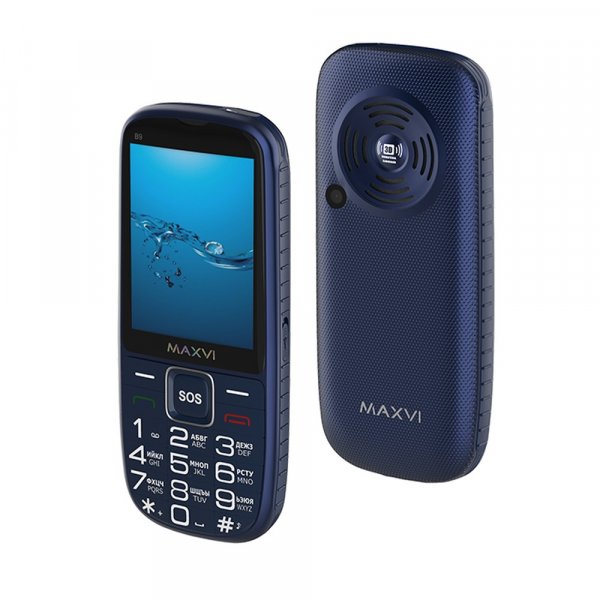 Мобильный телефон Maxvi B9 (2.8" / 2000мАч) blue