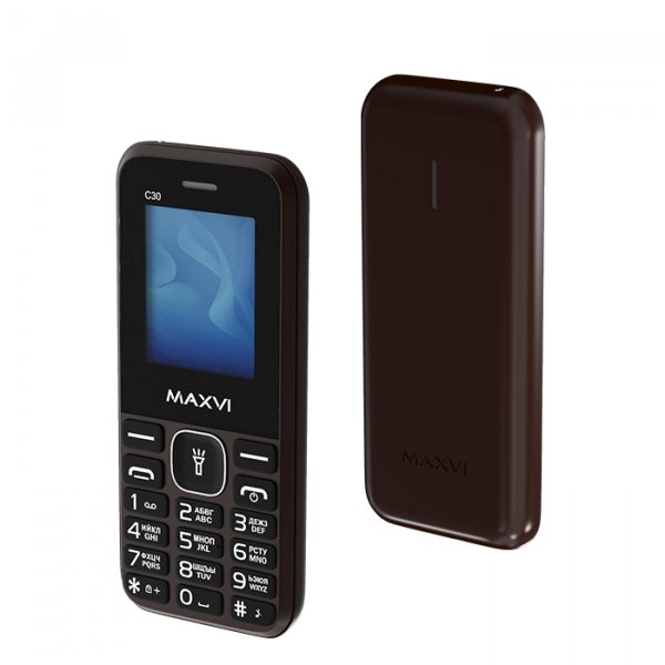 Мобильный телефон Maxvi C30 (1.77" / 600мАч) brown
