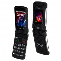 Мобильный телефон Maxvi E10 (2.4"+1.77" / 2000мАч) black