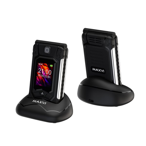 Мобильный телефон Maxvi E10ds (2.4"+1.77" / 2000мАч / Type-C) black