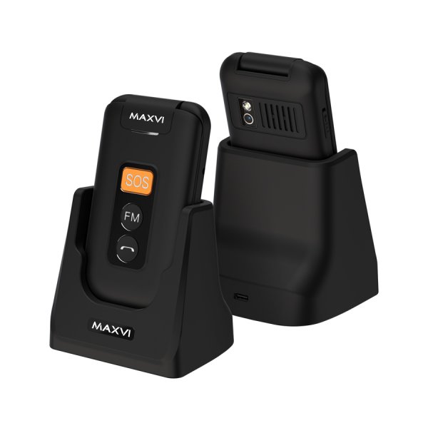Мобильный телефон Maxvi E5 up (2.8" / 1500мАч / Type-C) black