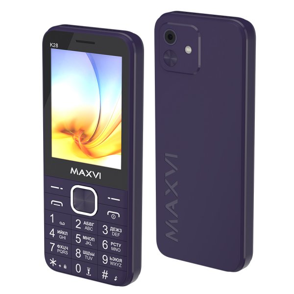 Мобильный телефон Maxvi K28 (2.8" / 1800мАч / Type-C) purple