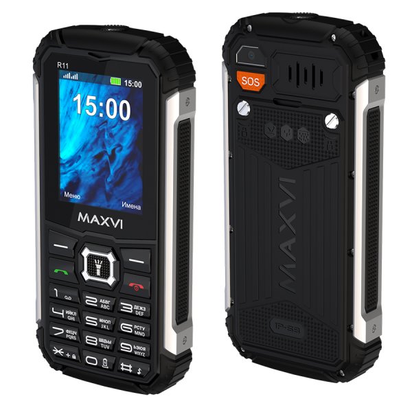Мобильный телефон Maxvi R11 (2.4" / 2500мАч / Type-C) black