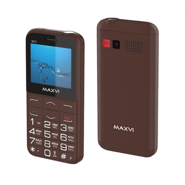 Мобильный телефон Maxvi B231 (2.31" / 1400мАч) brown