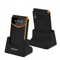 Мобильный телефон Maxvi E11ds (2.8" / 1500мАч / Type-C) black-gold
