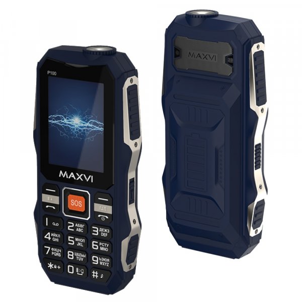 Мобильный телефон Maxvi P100 (2.4" / 5500мАч) blue