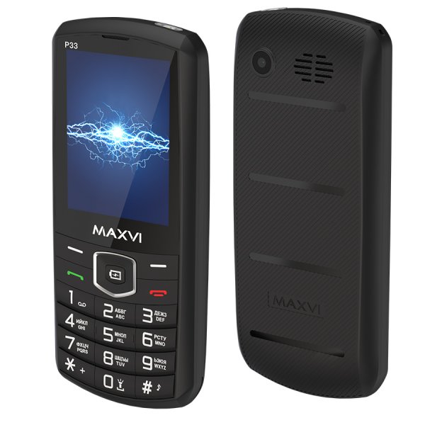 Мобильный телефон Maxvi P33 (2.8" / 4000мАч / Type-C) black