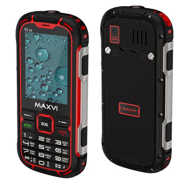 Мобильный телефон Maxvi R2 up (2.8" / 4000мАч) красный