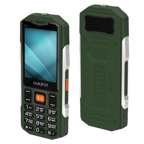 Мобильный телефон Maxvi T19 (2.8" / 2000мАч / Type-C) green