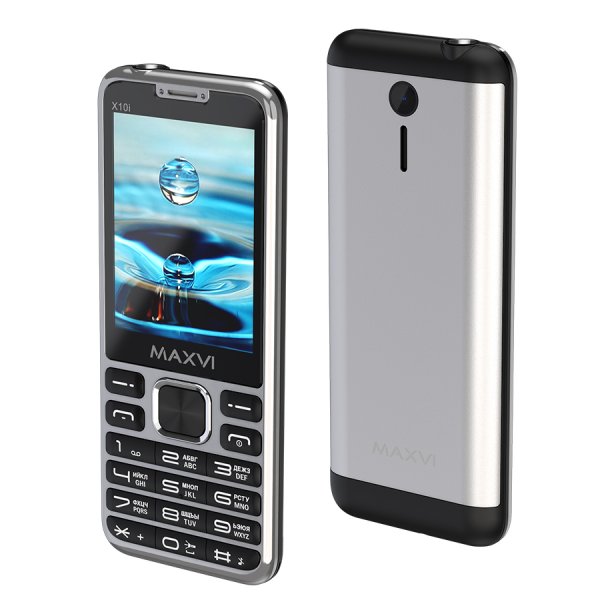 Мобильный телефон Maxvi X10i (2.8" / 1600мАч / Type-C) metallic silver