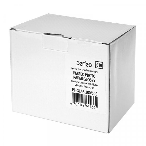 Фотобумага Perfeo 10*15 200 г/м2 глянцевая 500л (PF-GLA6-200/500) (G10) (8)