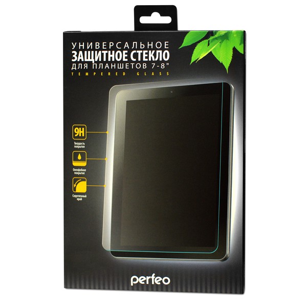 Стекло защитное универсальное 7,0" (0.26 мм/2.5D) 102мм*182мм Perfeo, (0051)