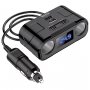 Разветвитель прикуривателя WALKER WSC-45, 120Вт, 2 разъема+ 2 USB (2,4А), 2 Type-C(PD22W) с дисплеем