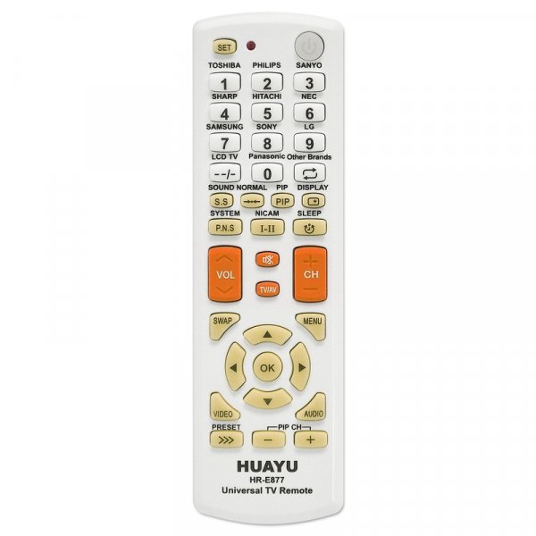 Пульт Huayu HR-E877 ORANGE UNIVERSAL TV