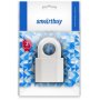 Штепсельное гнездо Smartbuy, под плоскую вилку с кольцом 6А 250В, белое