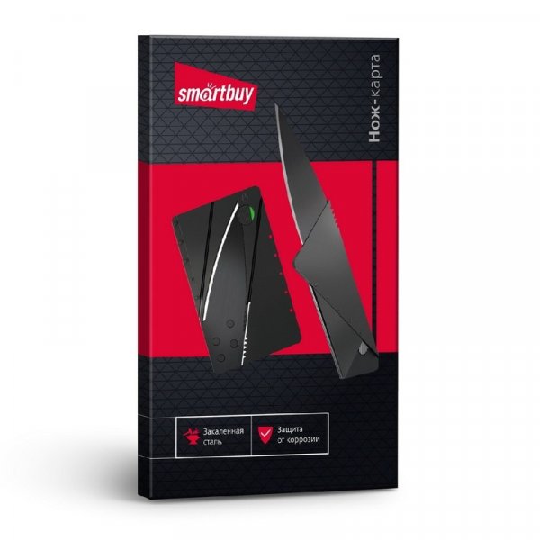 Нож-карточка складной, размеры 87*55 мм, Smartbuy tools