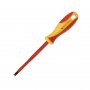 Отвертка диэлектрическая шлицевая SL4x100, до 1000В, VDE, прорез.ручка, Smartbuy Tools