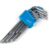 Набор ключей TORX c отверст. 9 шт, длинные TORX:10,15,20,25,27,30,40,50, CR-V, Smartbuy tools