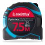 Рулетка измерительная, 7,5м*25мм, прорезинен. корпус, противоуд, усиленный зацеп, Smartbuy One Tools
