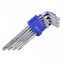Ключи TORX, набор 9 штук, T10-T50, с отверстием, удлиненные, CR-V сталь, Smartbuy PRO TOOLS