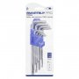 Ключи TORX, набор 9 штук, T10-T50, с отверстием, удлиненные, CR-V сталь, Smartbuy PRO TOOLS