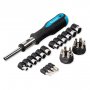 Отвертка реверсивная, с 28 битами, SL, PH, HEX, TORX, головки, CR-V сталь Smartbuy Tools