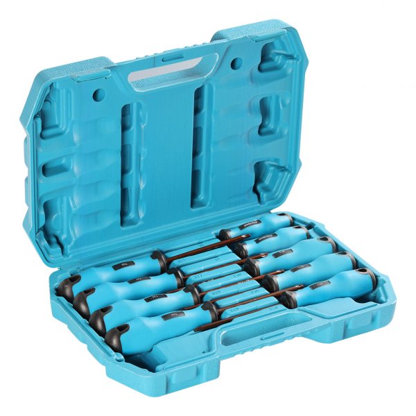 Набор отверток 9 штук, TORX T6, T8, T10, T15, T20, T25, T27, T30, T40, магн.,S2 ,Smartbuy Tools