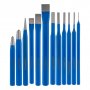 Набор выколоток и зубил 12 шт., 1.5, 2, 3, 4, 5, 6, 8, 10, 12, 16 мм, 48-52 HRC, 40Х, Smartbuy Tools