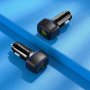 АЗУ Type-C + USB + кабель Type-C - Type-C, PD20W, QC3.0, Borofone BZ14A, чёрный