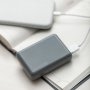 Внешний АКБ 10000 мАч, NRG Power Compact, 2.1A, 2xUSB, Deppa, серый