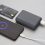 Внешний АКБ 10000 мАч, NRG Power Compact, 2.1A, 2xUSB, Deppa, серый
