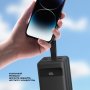 Внешний АКБ 80000 мАч NRG Turbo V2, 22.5W (QC, PD, AFC, FCP, SCP, MTK PE, дисплей), Deppa, чёрный
