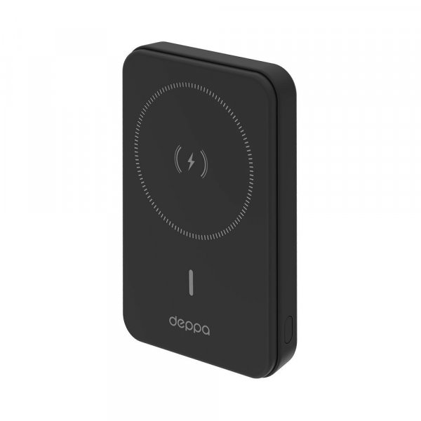Внешний АКБ 10000 мАч, NRG MagSafe Basic, 15Вт QI, Deppa, чёрный