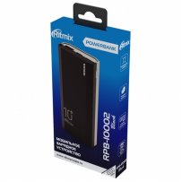 Внешний АКБ 10000 мАч Ritmix RPB-10002, USB 5В 2.1А, Type-C, Li-Pol, чёрный