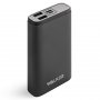 Внешний АКБ 10000 мАч WALKER WB-710QC, 2 USB, QC3.0, 18Bт, Li-Pol, Type-C, дисплей, металл, чёрный