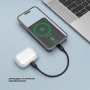 Внешний АКБ 5000 мАч, NRG MagSafe Alum, 15Вт QI, Deppa, серый