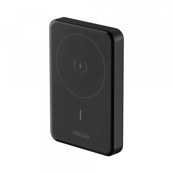Внешний АКБ 10000 мАч, NRG MagSafe Alum, 15Вт QI, Deppa, серый